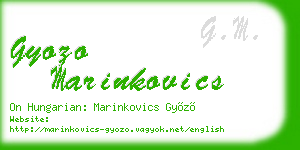 gyozo marinkovics business card